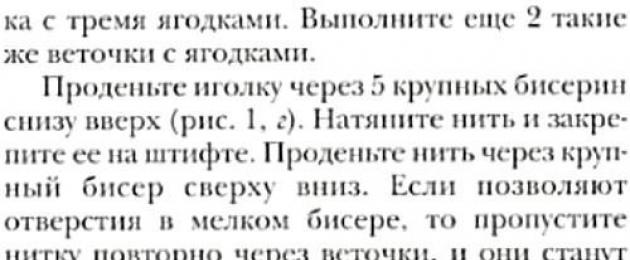 Смотреть рябина из бисера. Рябина из бисера: схема плетения и мастер-класс с подробными пояснениями. Листья для рябины из бисера