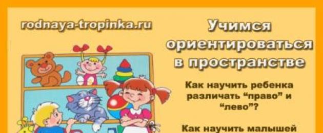 Игры для родителей на ориентировку в пространстве. Игры на ориентацию в пространстве в детском саду. «Игры на развитие ориентировки в пространстве»