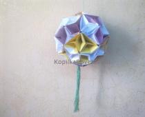 Φτιάχνοντας μια μπάλα kusudama από χαρτί