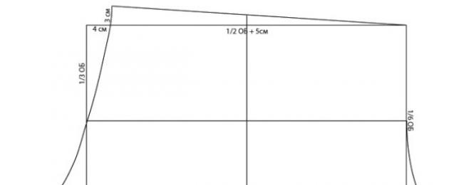 Выкройка рейтузы женские. Рейтузы. Построение чертежа (выкройки). Выкройка женских панталон - строим основу