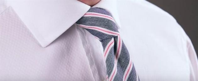Прямой узел для галстука как вязать. Узлы для галстука: виды. Узел галстука в классическом исполнении: пошаговая инструкция. Как завязать галстук двойным узлом. Галстучный узел Принц Альберт
